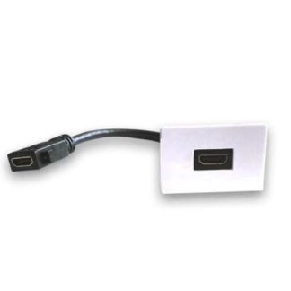 BROBOTIX CAJA PARA PARED 938917 1 PUERTO HDMI BLANCO PARA 938276-938283 - NO INCLUYE TAPA