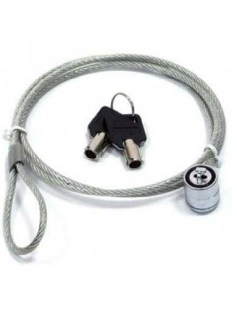 BROBOTIX CANDADO CON LLAVE PARA LAPTOP 1.3 METROS ACERO INOXIDABLE - Imagen 3