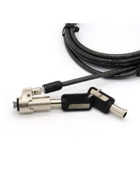 BROBOTIX CANDADO DE LLAVE PARA LAPTOPS 1.8 METROS NEGRO - Imagen 3