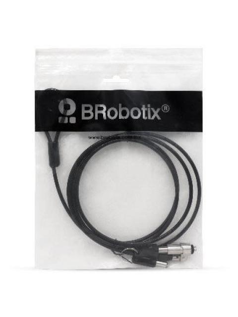 BROBOTIX CANDADO DE LLAVE PARA LAPTOPS 1.8 METROS NEGRO - Imagen 4