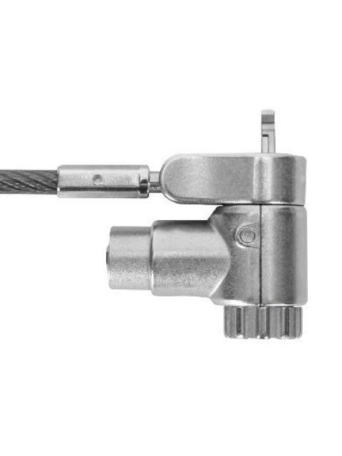 BROBOTIX CANDADO DE LLAVE PARA LAPTOPS 1.8 METROS PLATA - Imagen 2