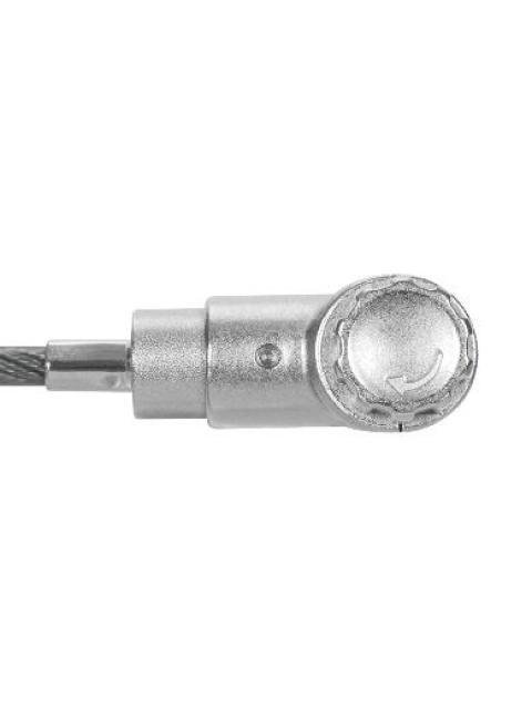 BROBOTIX CANDADO DE LLAVE PARA LAPTOPS 1.8 METROS PLATA - Imagen 4