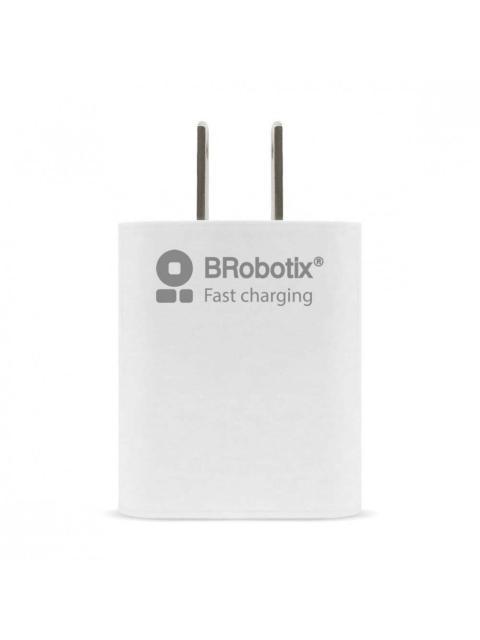 BROBOTIX CARGADOR DE PARED 6001349 5V 1X USB-A BLANCO - INCLUYE CABLE USB A - LIGHTNING - Imagen 4