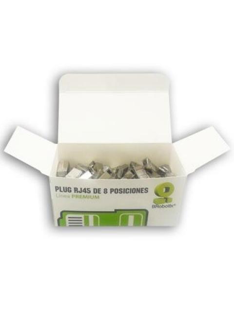 BROBOTIX CONECTOR RJ-45 CAT5E TRANSPARENTE 100 PIEZAS - Imagen 3