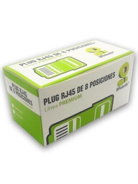 BROBOTIX CONECTOR RJ-45 CAT5E TRANSPARENTE 100 PIEZAS - Imagen 4