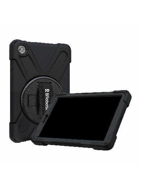 BROBOTIX FUNDA DE USO RUDO CON CORREA Y GIRO 360° PARA LENOVO TAB M8 4TA GEN 8 TB-300FU-301XU NEGRO