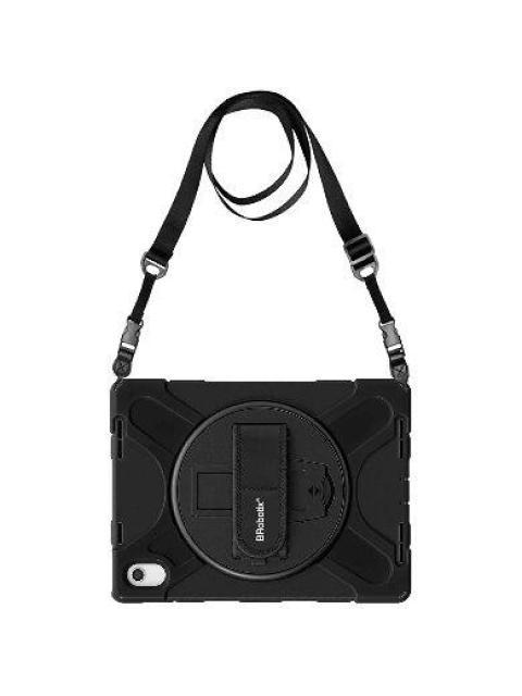 BROBOTIX FUNDA USO RUDO CON CORREA Y GIRO 360° PARA IPAD 10.9-10.ª GENERACION NEGRO - Imagen 4