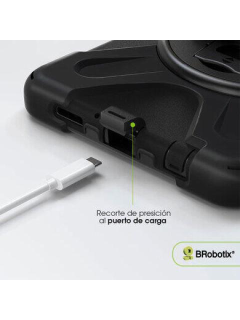 BROBOTIX FUNDA USO RUDO DE SILICONA PARA TABLET K11 PLUS TB352XU 11 NEGRO - Imagen 3