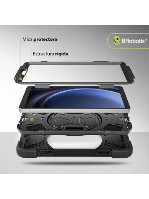 BROBOTIX FUNDA USO RUDO DE TPU PARA TABLET GALAXY TAB A11 8.7 NEGRO - Imagen 3