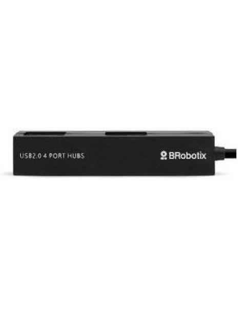 BROBOTIX HUB USB 2.0 - 4X USB 2.0 480 MBIT-S NEGRO - Imagen 3