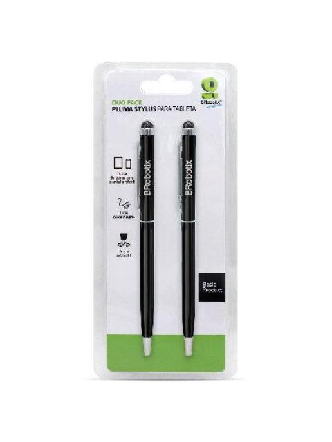 BROBOTIX LAPIZ DIGITAL STYLUS DUO PACK PARA TABLET NEGRO - Imagen 3