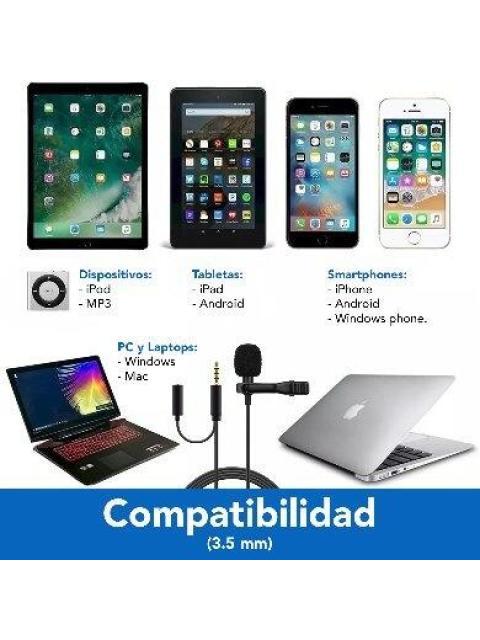 BROBOTIX MICROFONO DE SOLAPA + PLUG 3.5MM HEMBRA 263328 ALAMBRICO NEGRO - Imagen 6