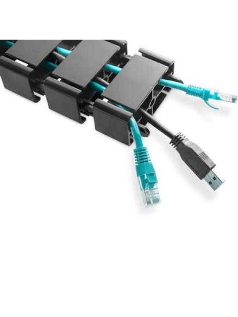 BROBOTIX ORGANIZADOR DE CABLES VERTICAL NEGRO - Imagen 3