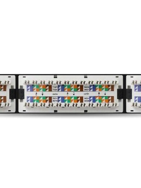 BROBOTIX PANEL DE PARCHEO CAT5E 24 PUERTOS 1U NEGRO - Imagen 3