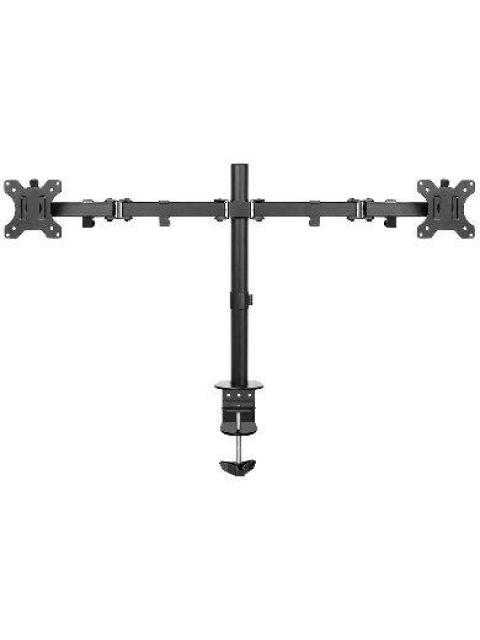 BROBOTIX SOPORTE DE ESCRITORIO PARA 2 MONITORES 13 A 32? 8 KG NEGRO - Imagen 2