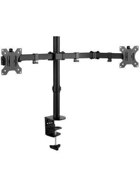 BROBOTIX SOPORTE DE ESCRITORIO PARA 2 MONITORES 13 A 32? 8 KG NEGRO - Imagen 3
