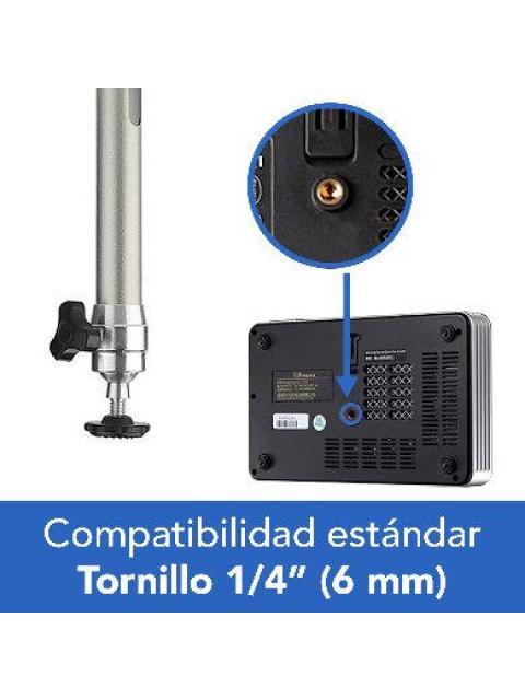 BROBOTIX SOPORTE DE PARED-TECHO PARA PROYECTOR MINI 963838 HASTA 5KG GRIS - Imagen 6