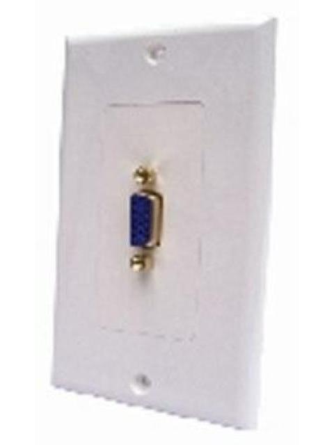 BROBOTIX TAPA SVGA 1 PUERTO CONECTOR HEMBRA BLANCO