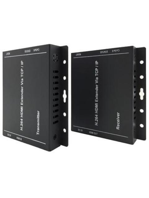 BROBOTIX TRANSMISOR Y RECEPTOR ALAMBRICO POR CABLE CAT6 ENTRADA 1 X RJ-45 1 X HDMI SALIDA 1 X RJ-45 1 X HDMI HASTA 150 METROS - Imagen 4