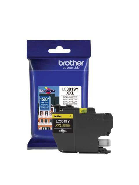 BROTHER CARTUCHO DE SUPER ALTO RENDIMIENTO LC-3019Y AMARILLO 1500 PAGINAS