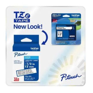 BROTHER CINTA TZE241G NEGRO TRANSFERENCIA TERMICA 18 MM X 8 METROS 1 PIEZA
