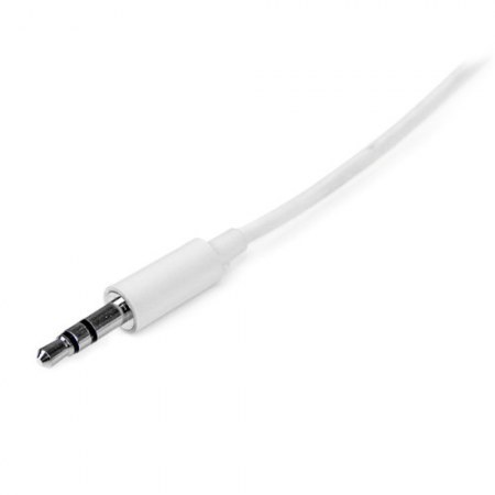 STARTECH CABLE 3.5MM MACHO - 3.5MM MACHO 1 METRO BLANCO - Imagen 2