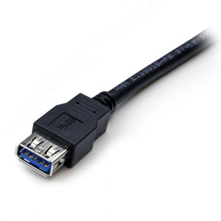 STARTECH CABLE USB A MACHO - USB A HEMBRA 1 METRO NEGRO - Imagen 3