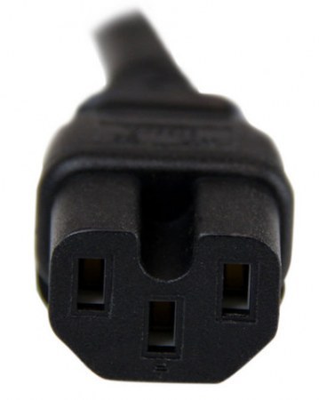 STARTECH CABLE DE PODER NEMA 5-15P MACHO - C15 MACHO 2.4 METROS NEGRO - Imagen 3