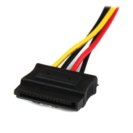 STARTECH CABLE SATA RECTO 4-PIN MOLEX MACHO - 2X SATA 15-PIN HEMBRA 30CM - Imagen 3