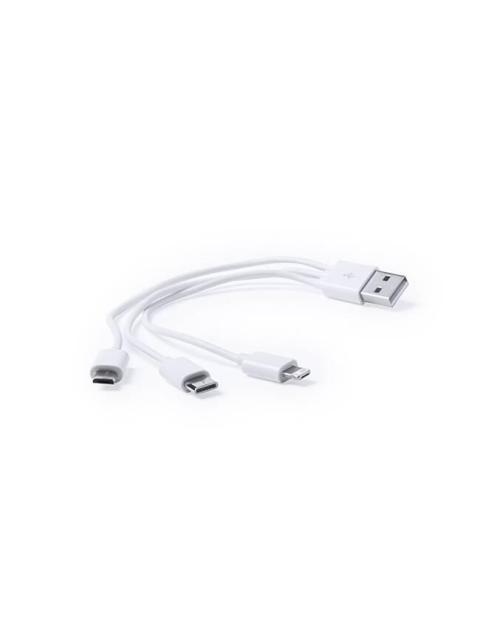 CABLE 3 EN 1 . 1 METRO DE LARGO . CON ENTRADA USB A USB C Y MICRO USB DBG3.1 - Imagen 3