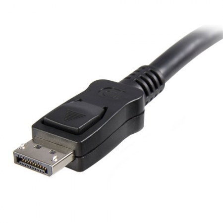 STARTECH CABLE CON CIERRE DE SEGURIDAD DISPLAYPORT MACHO - DISPLAYPORT MACHO 6 METROS NEGRO - Imagen 2