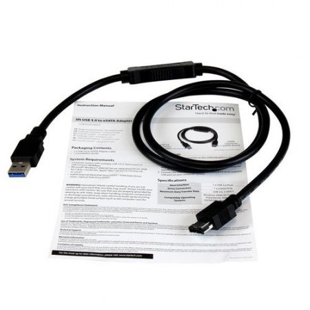 STARTECH CABLE USB 3.0 - ESATA PARA DISCO DURO O SSD SATA 6GBPS 91CM - Imagen 5
