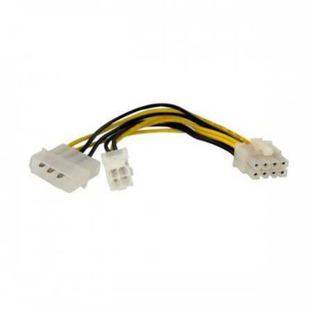 STARTECH ADAPTADOR DE CORRIENTE EPS DE 4-PIN A 8-PIN DE 6 MACHO - HEMBRA 15CM - Imagen 5