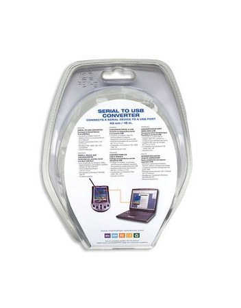 MANHATTAN ADAPTADOR USB A - SERIAL RS-232 0.45 METROS TRANSPARENTE - Imagen 4