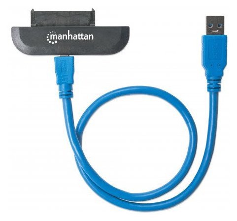 MANHATTAN ADAPTADOR SUPERSPEED USB 3.0 MACHO - SATA 2.5 MACHO 40CM - Imagen 2