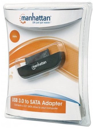 MANHATTAN ADAPTADOR SUPERSPEED USB 3.0 MACHO - SATA 2.5 MACHO 40CM - Imagen 4