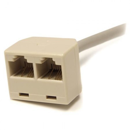 STARTECH CABLE ADAPTADOR SPLITTER RJ-45 2X HEMBRA - 1X MACHO 33CM GRIS - Imagen 2