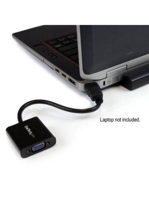 STARTECH CABLE ADAPTADOR CONVERTIDOR DE VIDEO HDMI MACHO - VGA HEMBRA 1920 X 1200 PIXELES NEGRO - Imagen 4