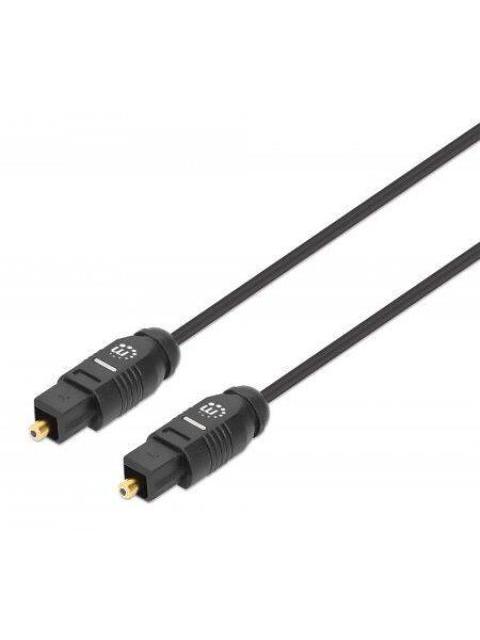 CABLE AUDIO MANHATTAN TOSLINK MACHO - MACHO AUX 3.0M NEGRO 356084