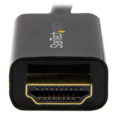 STARTECH CABLE DISPLAYPORT 1.2 MACHO - HDMI MACHO 4K 30HZ 2 METROS NEGRO - Imagen 4
