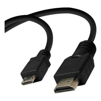 CABLE CONVERTIDOR MICRO USB V8 A HDMI 1.5M CONEXION MHL NEGRO