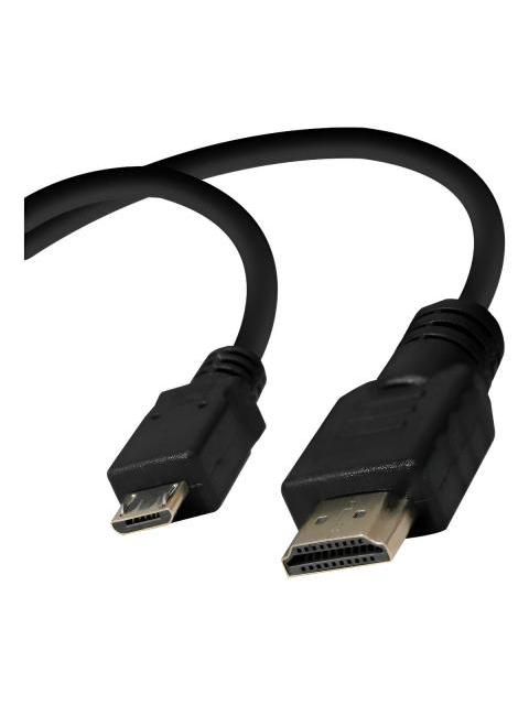 CABLE CONVERTIDOR MICRO USB V8 A HDMI 1.5M CONEXION MHL NEGRO