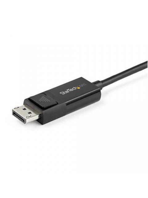 STARTECH CABLE DISPLAYPORT 1.2 MACHO - USB C MACHO 8K 30HZ 1 METRO NEGRO