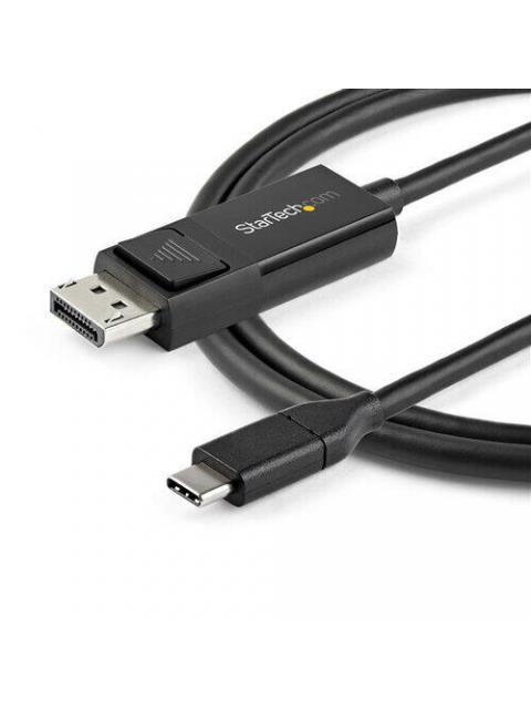 STARTECH CABLE DISPLAYPORT 1.2 MACHO - USB C MACHO 8K 30HZ 1 METRO NEGRO - Imagen 2