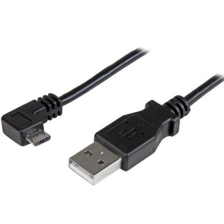 STARTECH CABLE MICRO USB CON ANGULO DERECHO 1 METRO NEGRO - Imagen 2