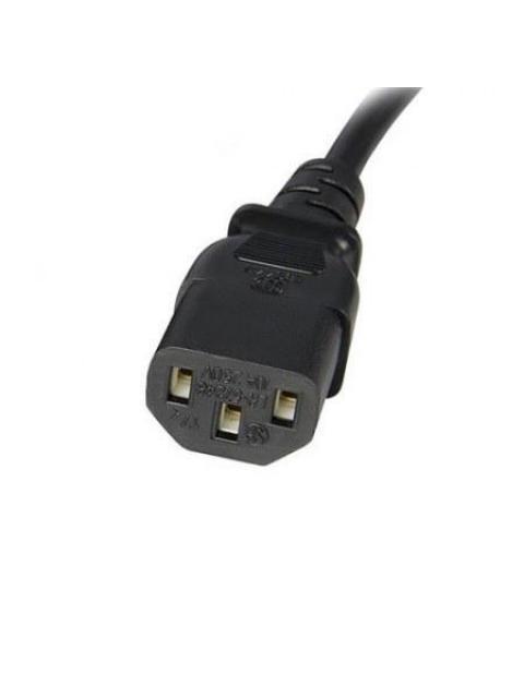 STARTECH CABLE DE PODER C13 COUPLER MACHO - C14 COUPLER HEMBRA 1.8 METROS NEGRO - Imagen 3