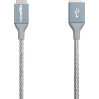 CABLE DE CARGA USB 3.0 A USB C TRENZADO RESISTENTE 30 CM GRIS