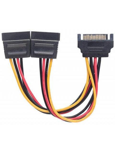 MANHATTAN CABLE SATA HEMBRA - 2X SATA MACHO 15CM - Imagen 2
