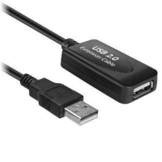 CABLE DE EXTENSION BROBOTIX USB 2.0 MACHO USB 2.0 HEMBRA 5M NEGRO 6000670