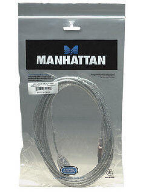 MANHATTAN CABLE EXTENSION DE ALTA VELOCIDAD USB 2.0 USB A MACHO - USB A HEMBRA 3 METROS PLATEADO - Imagen 3